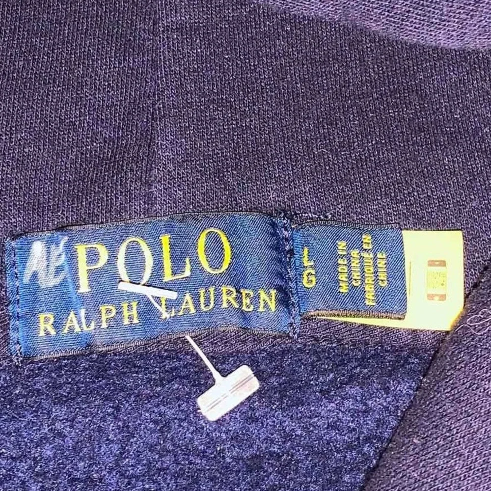 Polo Ralph Lauren Navy Blue Polo Bear Hoodie L Utility Jacket Tan Denim Gorpcore